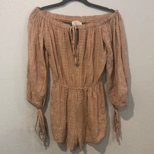 Coveted clothing off the shoulder romper